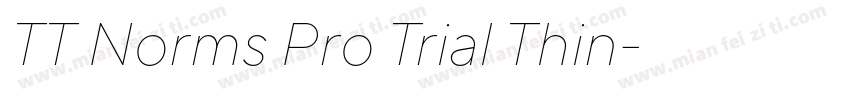 TT Norms Pro Trial Thin字体转换